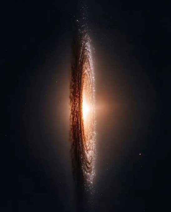 This is Sombrero Galaxy captured by Hubble.