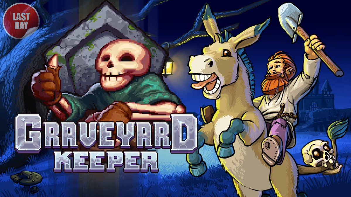 SteamGamesPC's tweet image. ⏰LAST DAY to get⛏️"Graveyard Keeper"⛏️ For FREE on STEAM, PlayStation &amp;amp; XBOX - Ends on 13 Apr @ 7:00pm.📅

🎮STEAM
store.steampowered.com/app/599140/Gra…
🎮PlayStation
store.playstation.com/en-us/product/…
🎮XBOX
xbox.com/en-us/games/st…
#Steam #PlayStation #XBOX
🏖Steam Random Keys➡️ g2a.com/n/randomkey471