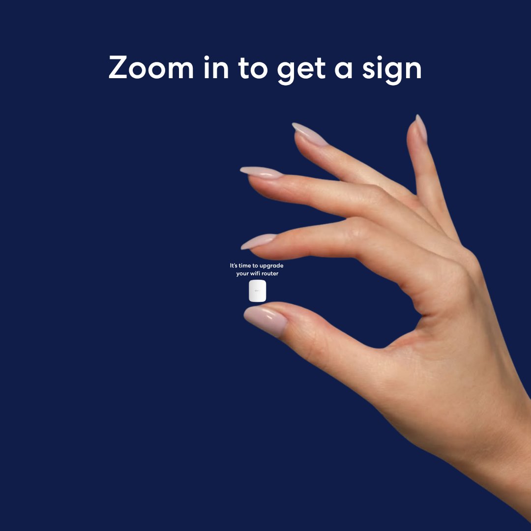 geteero's tweet image. The sign you've been waiting for...🔍 👋 🪧 

#wifi #zoomin #thisclosetrend #zoominforasign
