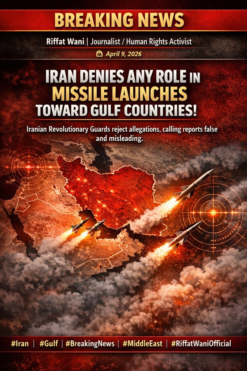 WaniWrites's tweet photo. ایرانی پاسدارانِ انقلاب نے خلیجی ممالک کی جانب میزائل حملوں میں کسی بھی قسم کے ملوث ہونے کی سختی سے تردید کر دی ہے۔

Iran’s Revolutionary Guards have strongly denied any involvement in missile launches toward Gulf countries.

#Iran #Gulf #BreakingNews #MiddleEast #RiffatWaniOfficial