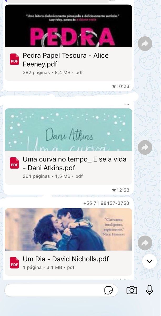 unimoux1's tweet image. NOVOS LIVROS EM PDF 📚

Pedra papel e tesoura 
Uma curva no tempo 
Um dia 
Liberta-me 
Puro impulso 
Nada fica no passado
Fábrica de cretinos digitais 
Devoradores de estrelas
PNL técnicas proibidas de persuasão