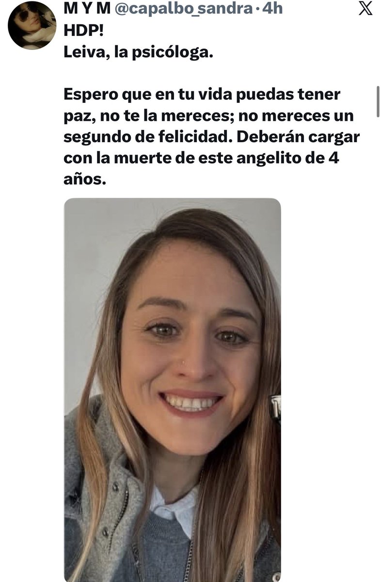 lauraharkins's tweet photo. @Mialygosa @EsTendenciaEnX Él y la psicóloga. Dos hijos de puta 😡 https://t.co/vhzWXqL7f1
