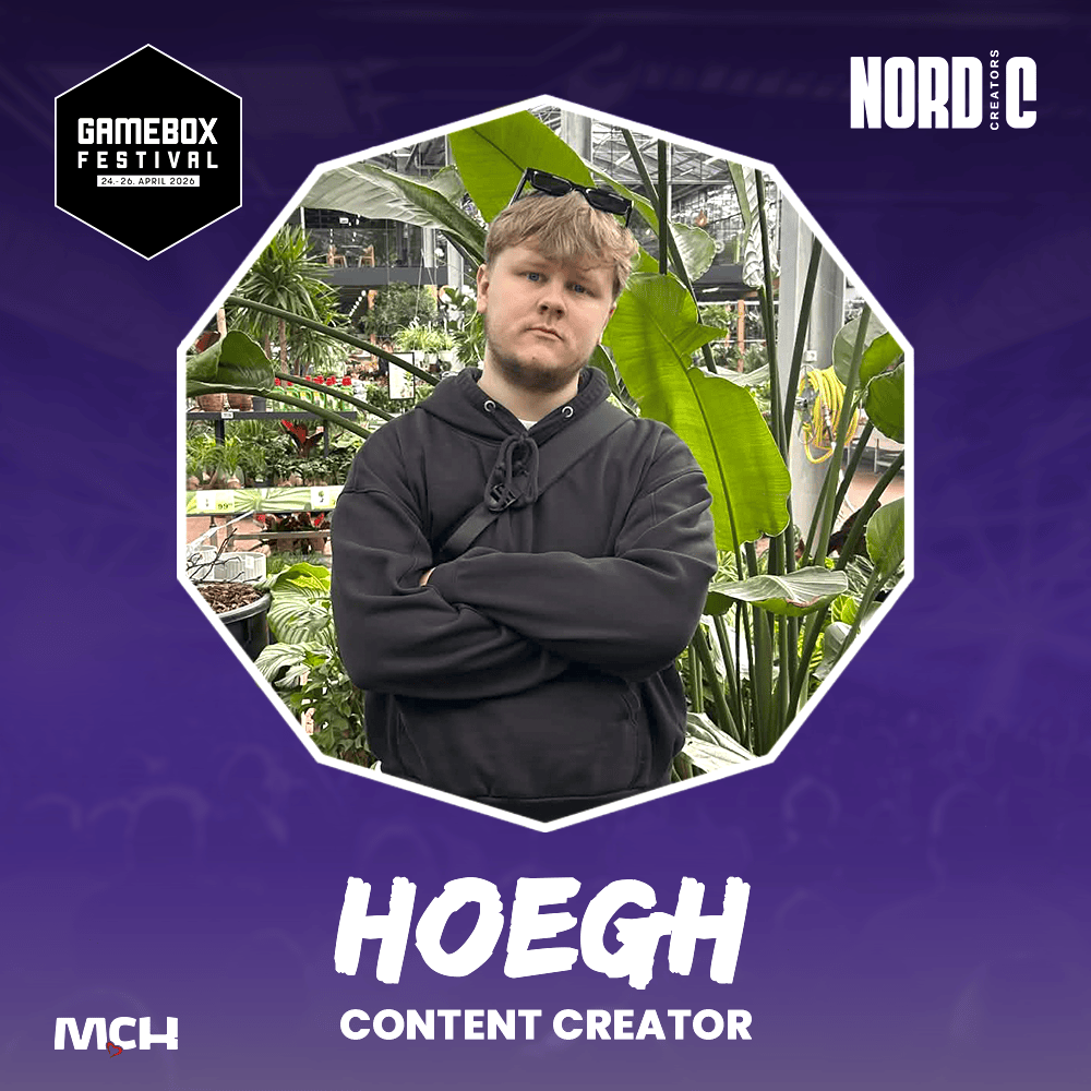 nordiccreators's tweet photo. 🚨| NY CREATOR PÅ PLAKATEN!
⥊ Hoegh joiner årets @GameboxFestival 💜

⥊ Du kan spotte Hoegh rundt på festivalen hvor der vil blive streamet direkte fra eventet. 🎥

Se hele vores creator lineup her: 
⥊ https://t.co/1Jx3tSyqHE

#reklame #nordiccreators #creatormatch #eventactivation #brandcollab #somestrategi