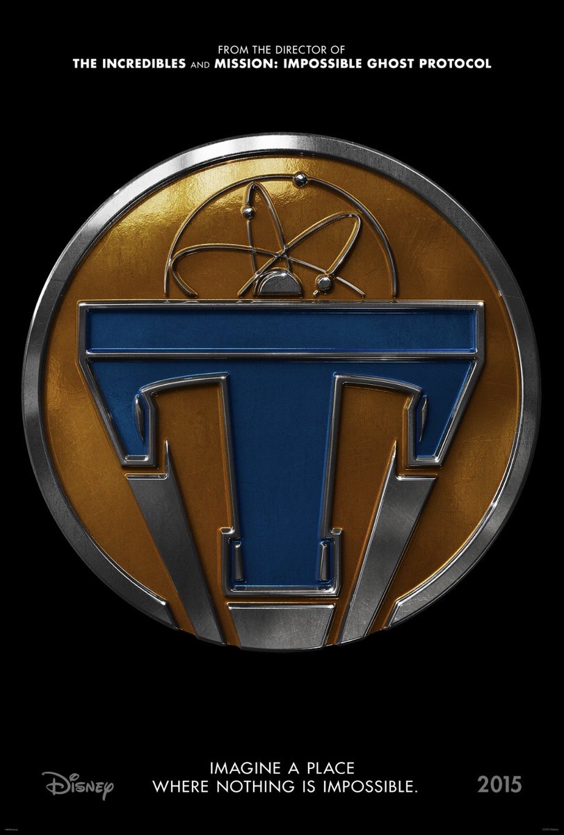 Thoughtsongeoff's tweet photo. Tomorrowland: A World Beyond (2015): A robot from the future hires promising young people to try and prevent a potential apocalypse. Very complex plot for a film based on a theme park ride, but it actually works thanks to a great director, production design and cast. https://t.co/FST8SMJkUF