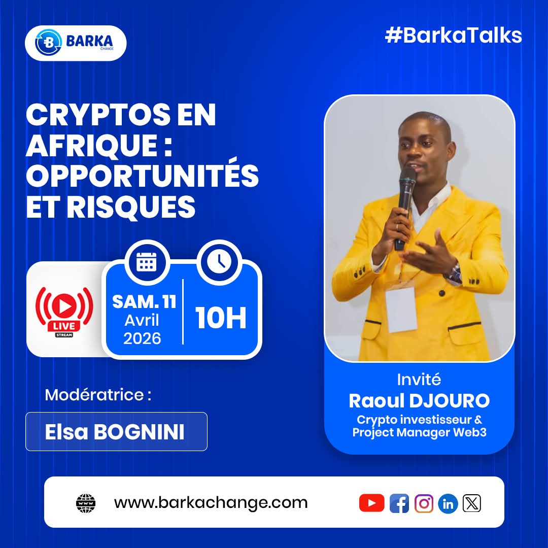 IvoireCrypto's tweet photo. 🚨 Soyons tous connectés ce samedi à partir de 10H.  

Notre responsable project Manager  @rdjouro sera en live sur les antennes de @BarkaChange

Ça sera WoW 👍

Rejoignez le canal Telegram de Barka pour ne rien manquer : https://t.co/VYa1XLyT4m https://t.co/bQIHBZdahe