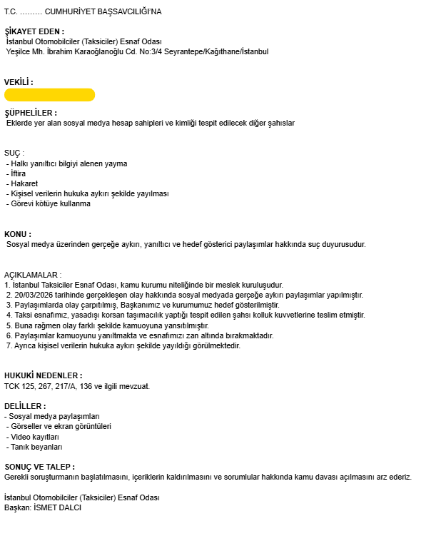 İTEO - İstanbul Taksiciler Esnaf Odası tweet media