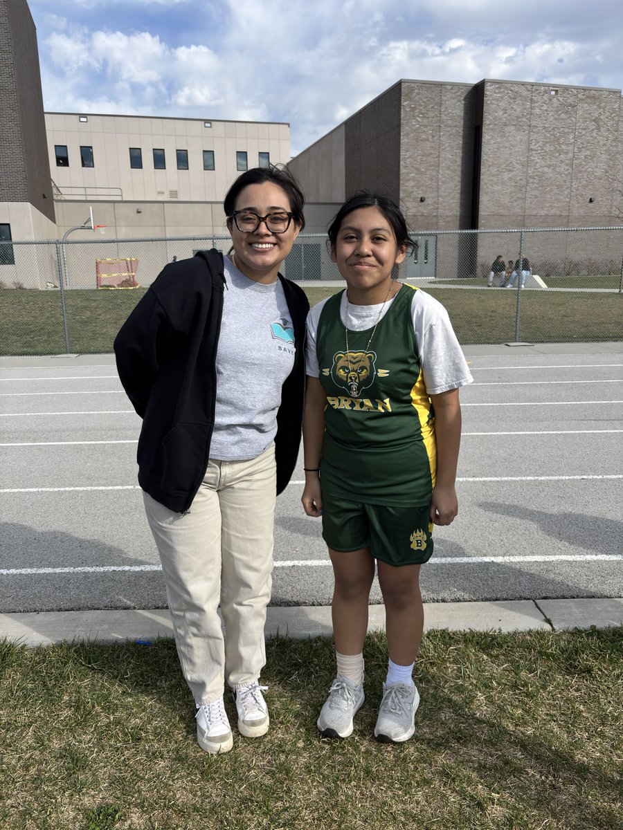 SAVEProgram's tweet photo. It has been a busy week here at SAVE but we love making time for our student's extracurricular activities! This week we got to see our students compete in long jump and triple jump at their Track and Field meet.  Wishing them good luck this season! 🏆 https://t.co/XbEVE3cwCv