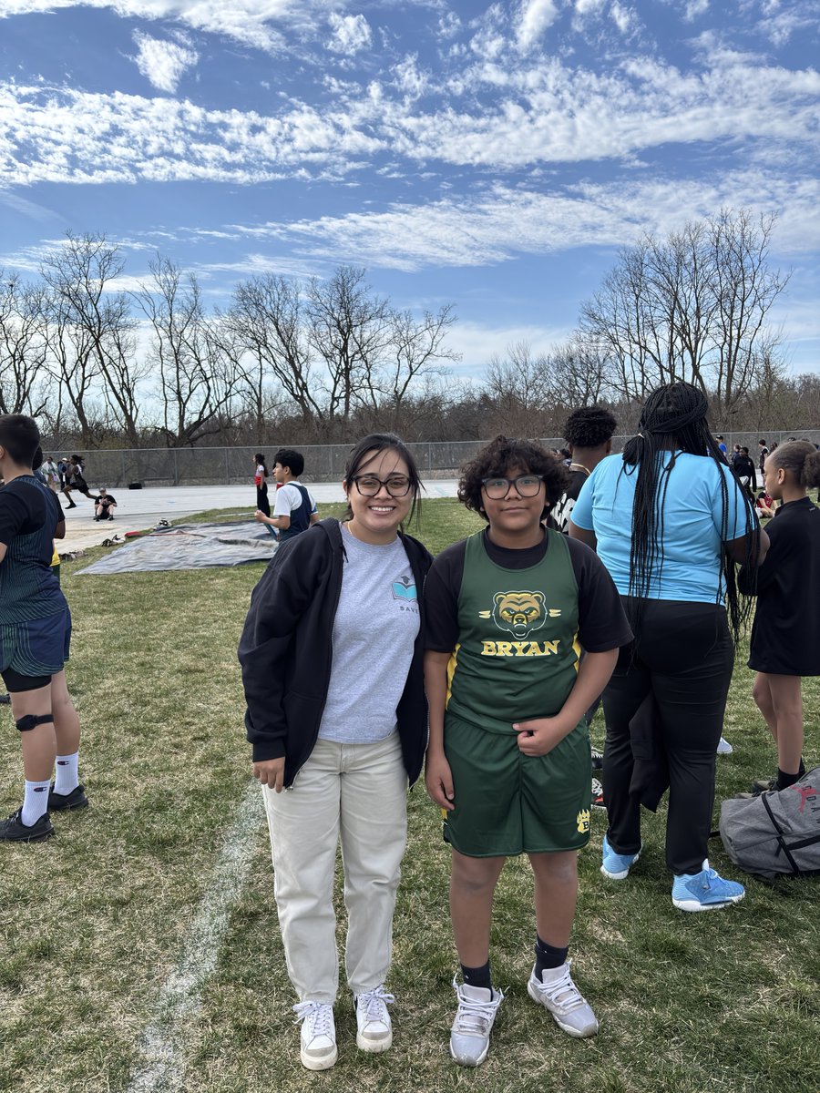 SAVEProgram's tweet photo. It has been a busy week here at SAVE but we love making time for our student's extracurricular activities! This week we got to see our students compete in long jump and triple jump at their Track and Field meet.  Wishing them good luck this season! 🏆 https://t.co/XbEVE3cwCv