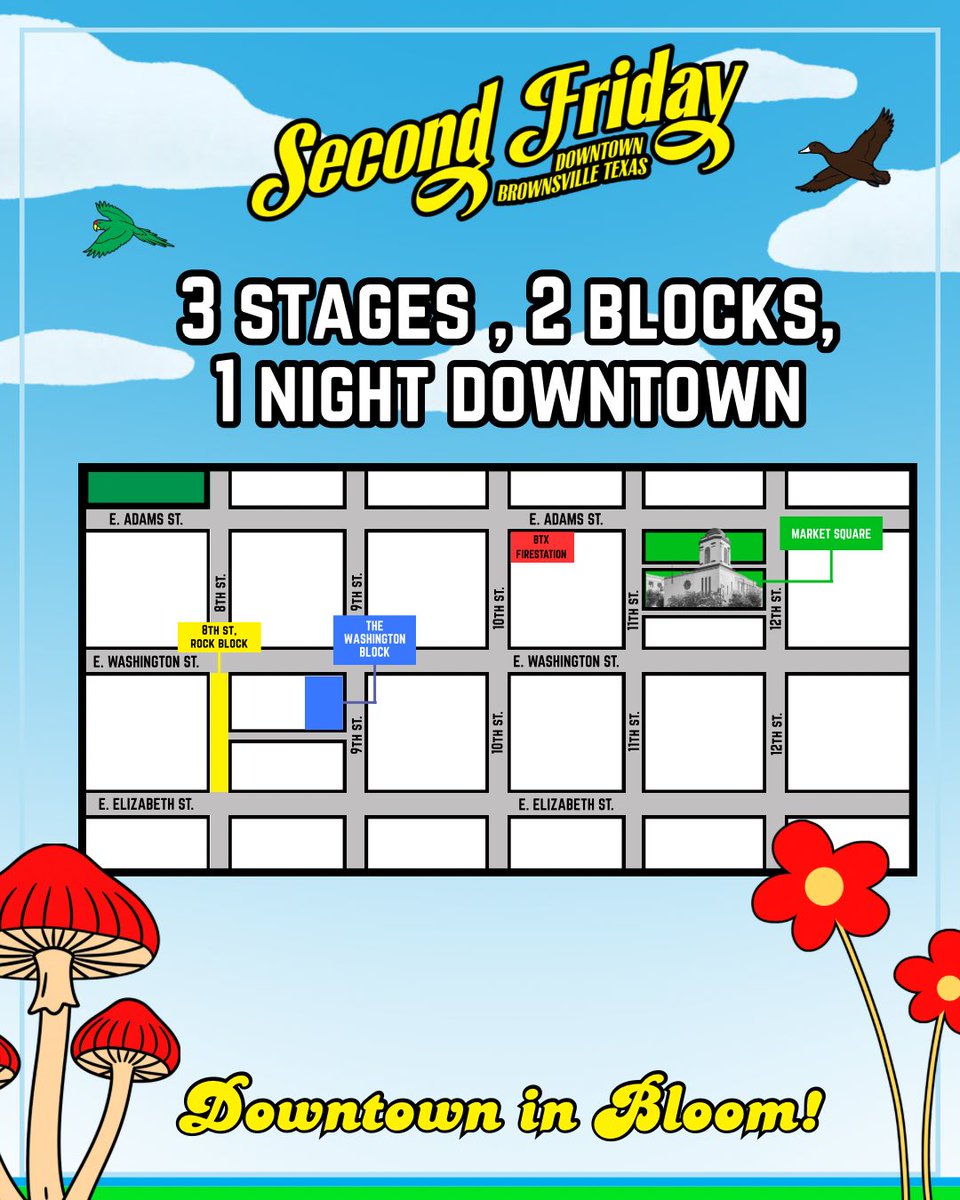 BTxRGV's tweet image. Visit Downtown Brownsville for Second Friday tomorrow! Don't forget to use the @BvilleMetro BTX Connect shuttle. Hop on and travel stress free between festivities, including block parties on Washington St. and 8th St.

#BrownsvilleTX #SecondFriday #BTXConnect #DowntownBrownsville