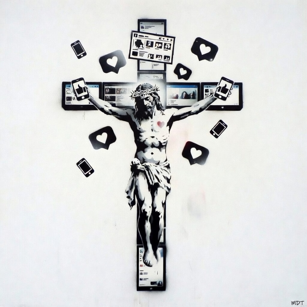 mariandidthis's tweet image. #DigitalAge #World #ModernSociety #StreetArt #Satira #MDT #HolySelfie #CrucificareaLive #Life #2026AD #Ipocrizie #Consumerism

⚠️ Atenție, conținut sensibil: realitate! 👇