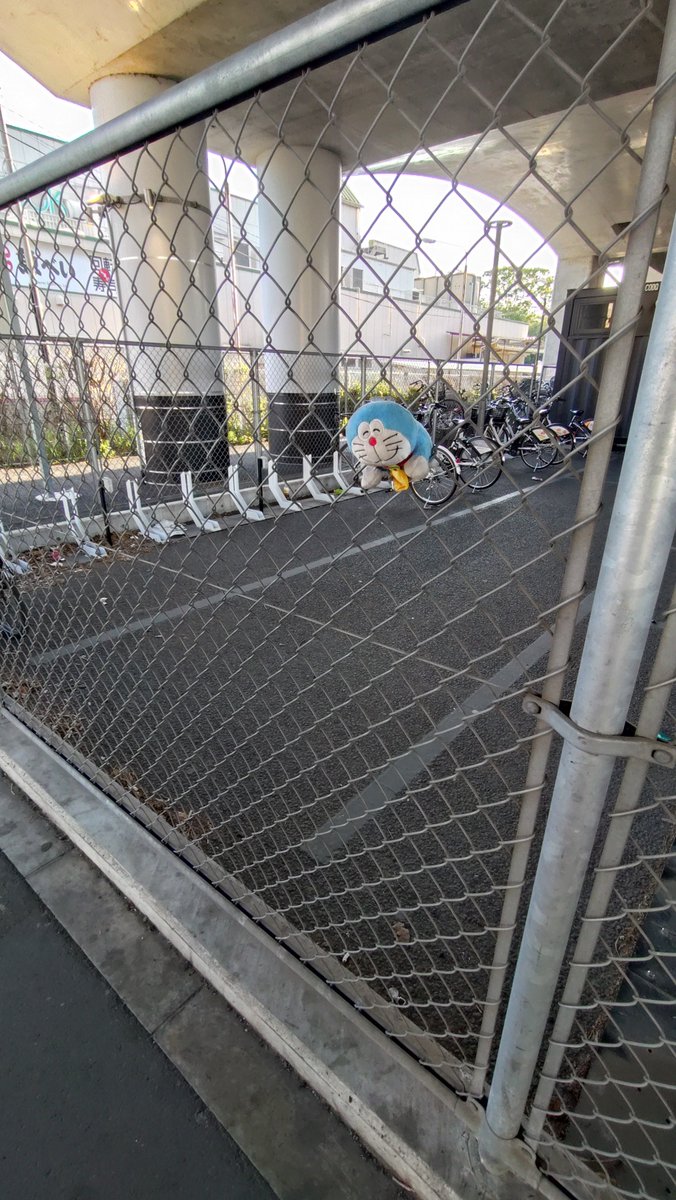MtRoot1's tweet photo. ドラえもんが刺さってた https://t.co/XrXthrm0l0