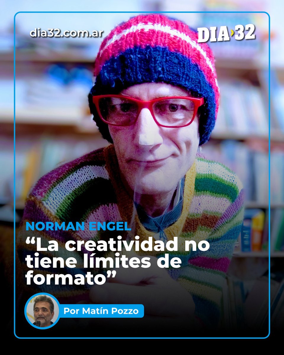 🗣️ “La creatividad no tiene límites de formato”

✍️ El músico y escritor escobarense Norman Engel presenta su primer libro de ficción: “Historias en el éter”. Una colección de relatos que nació de mirar la calle sin apartar la vista. goo.su/Z4Q9z