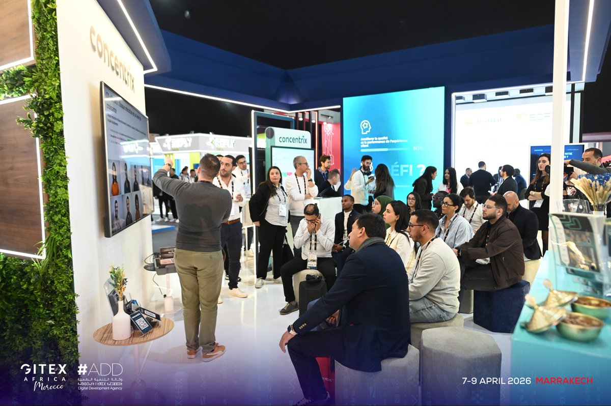 ADD_MAROC's tweet photo. À l’occasion du GITEX Africa Morocco 2026, l’Agence de Développement du Digital (ADD) et @Concentrix ont organisé une masterclass dédiée aux startups, intitulée : « IA, CX & Croissance : nouveaux leviers pour les startups marocaines ».

Cette session a mis en lumière le rôle stratégique de l’intelligence artificielle dans l’optimisation de l’expérience client et l’accélération de la croissance des startups.

À travers des échanges d’experts et des retours d’expérience concrets, ladite session a permis d’explorer les opportunités offertes par l’IA pour repenser les parcours utilisateurs, améliorer la performance des services et renforcer la compétitivité des jeunes entreprises innovantes (JEI).

Cette initiative s’inscrit dans le cadre de la convention récemment signée entre l’ADD et Concentrix, illustrant une volonté commune de soutenir l’innovation et d’accompagner la montée en compétences des startups marocaines.

@Ministere_TNRA
@AmalElfallah
#Amine_ElMezouaghi
@TrixieMirmand
@GITEXAfrica

#GITEX #GITEXAFRICA #GAM26