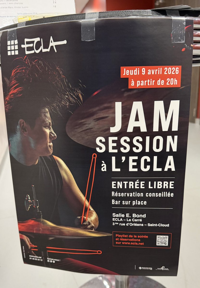 ericberdoati's tweet photo. Une grande réussite et une très belle ambiance ce soir @VilleSaintCloud pour la JAM session de l’ECLA
Un beau moment de jazz https://t.co/Qb2BhmfDc8
