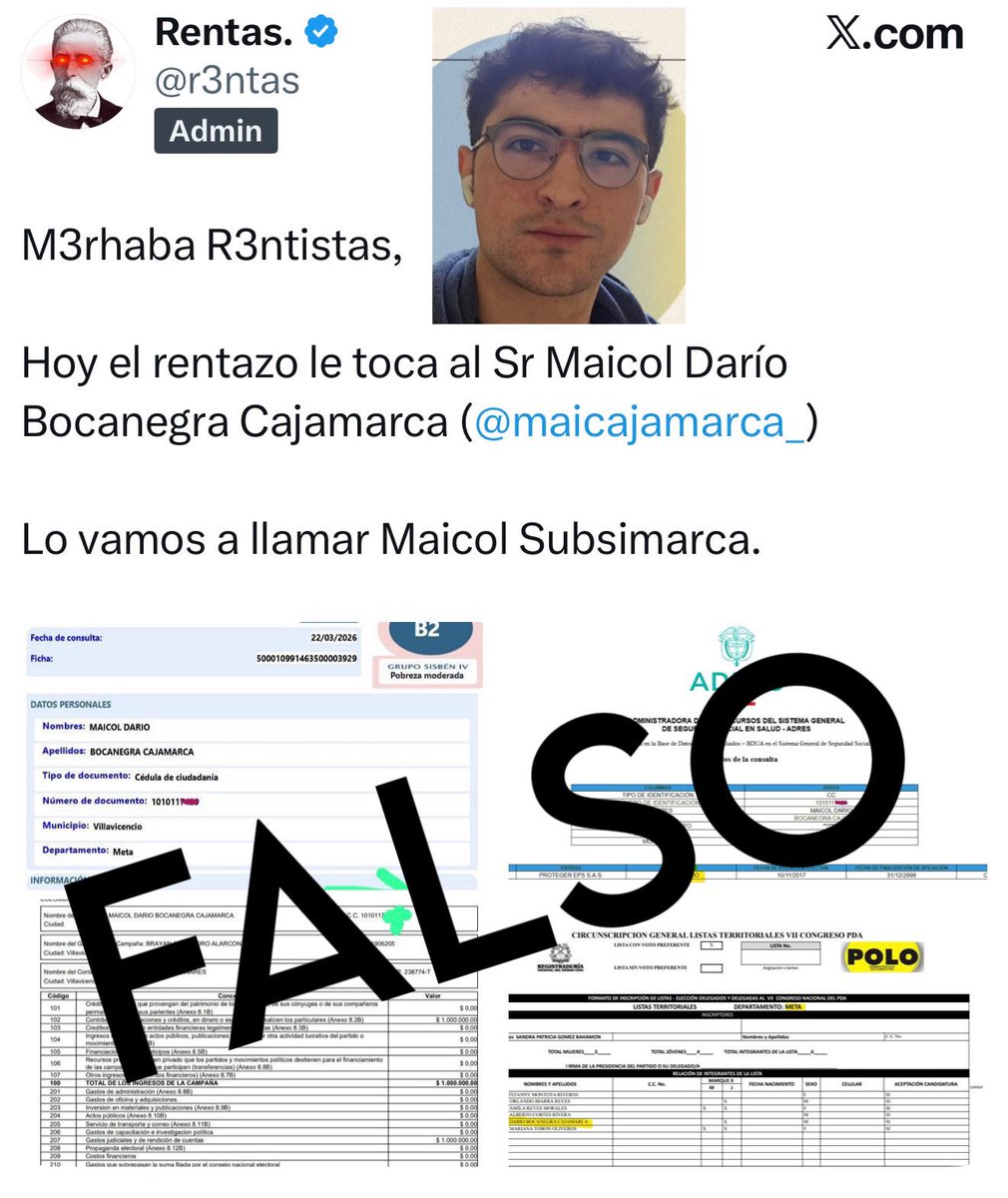 Maicol Cajamarca tweet media