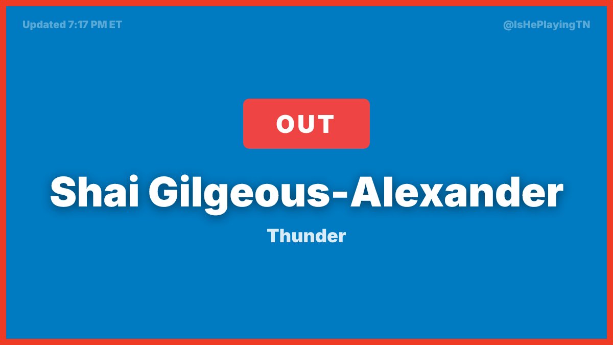 Is He Playing Tonight tweet media