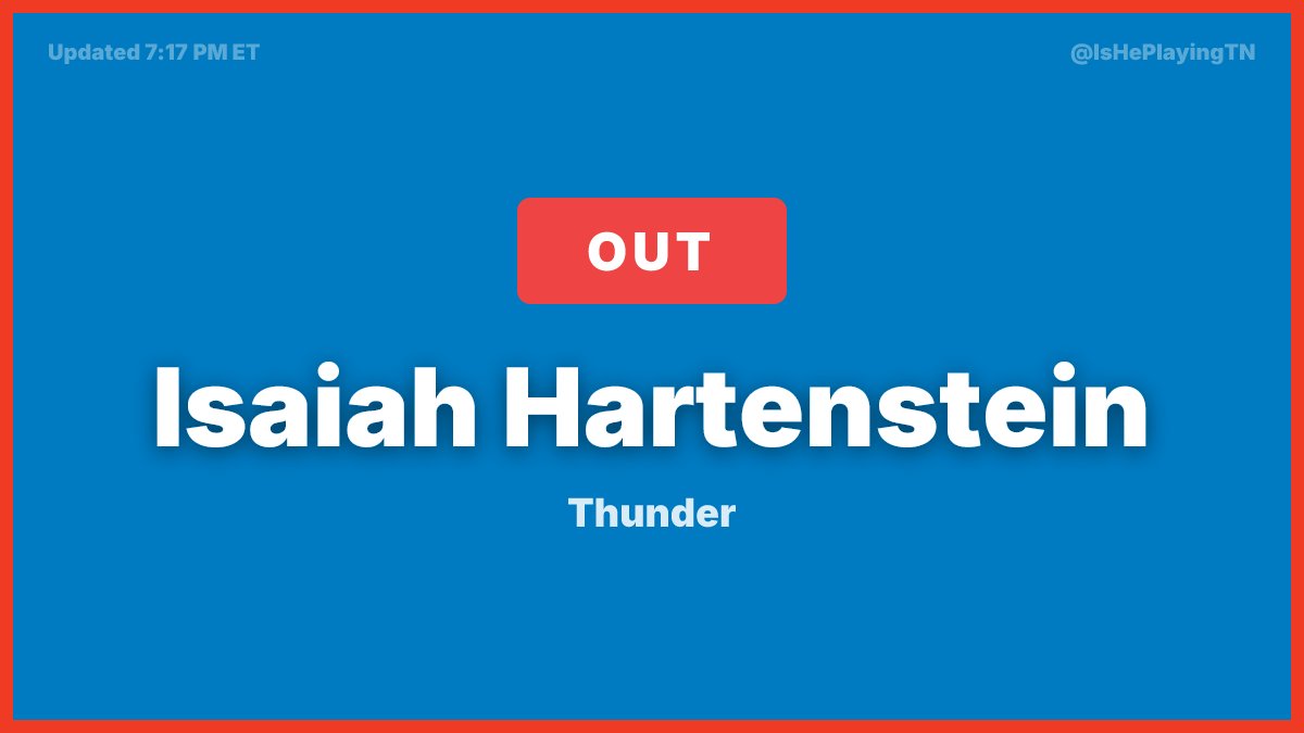 Is He Playing Tonight tweet media