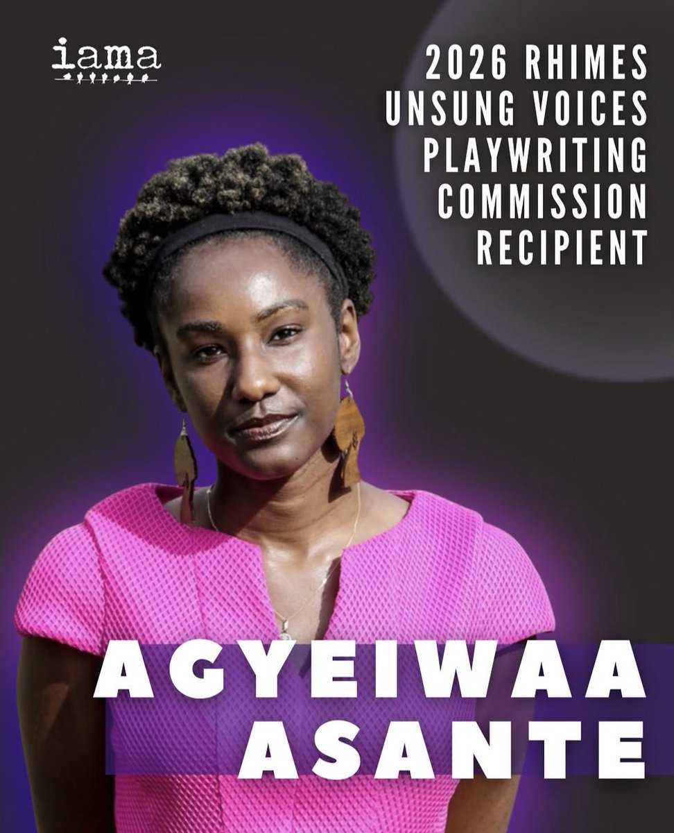 MFA Playwriting alum, Agyeiwaa Asante, wins IAMA 2026 Rhimes Unsung Voices Commission! 🎉 

Read more at theatre.ucsd.edu/alumni-index.h…