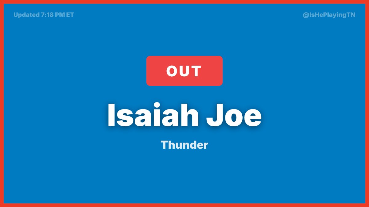 Is He Playing Tonight tweet media