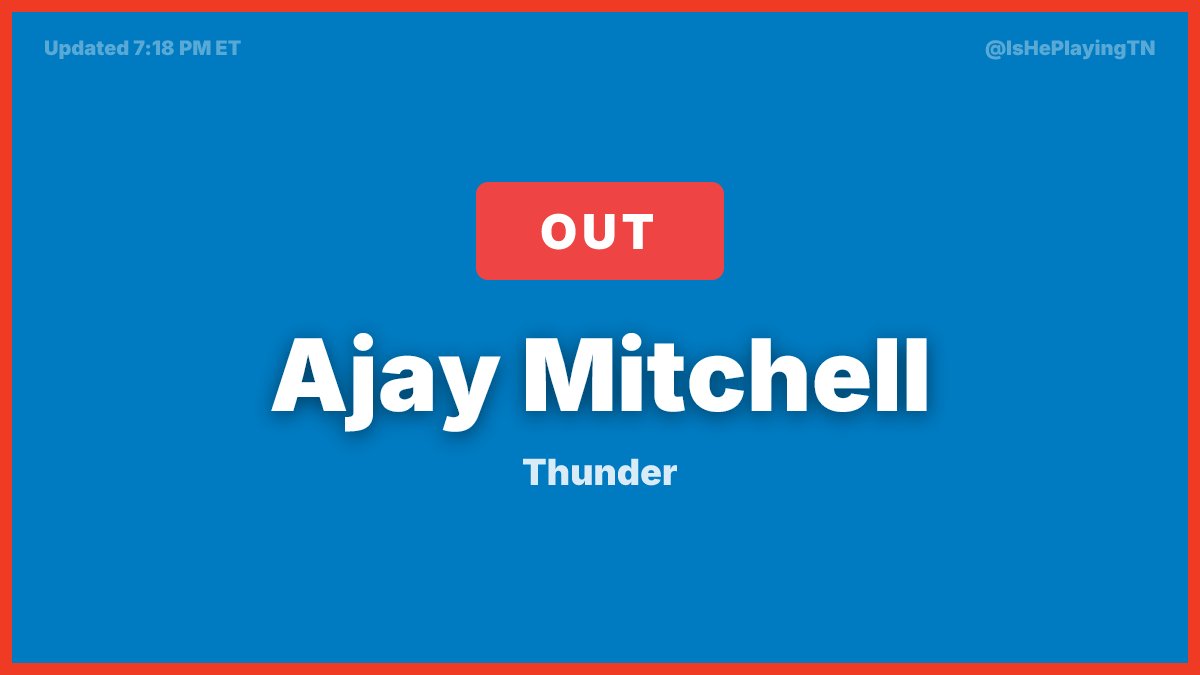 Is He Playing Tonight tweet media