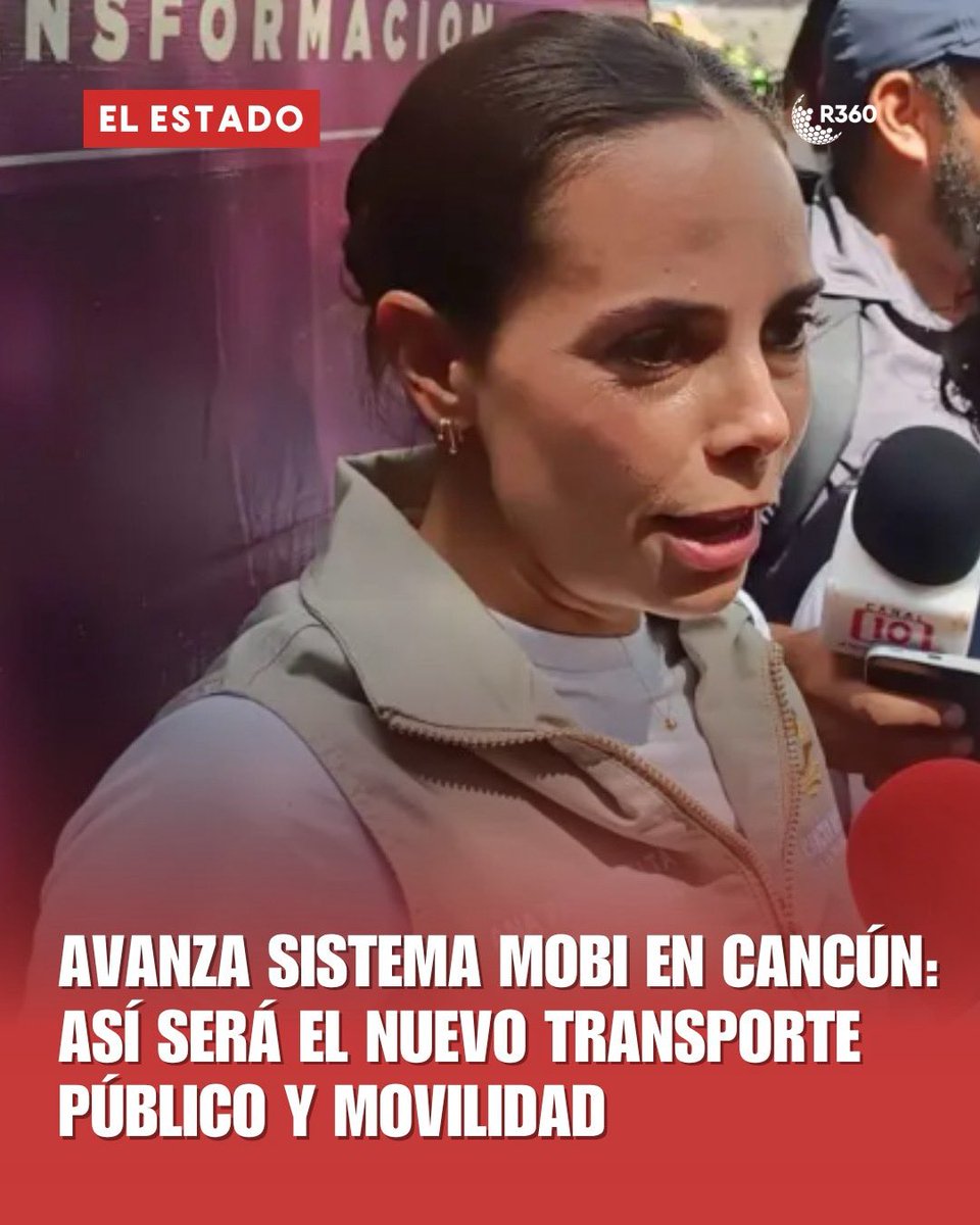 ruptura360's tweet image. ⛱️ EL ESTADO | El ambicioso proyecto de modernización del transporte público, denominado Sistema de Movilidad del Bienestar Quintanarroense (MOBI), avanza conforme al calendario previsto.

#MOBI #AnaPatyPeralta #R360