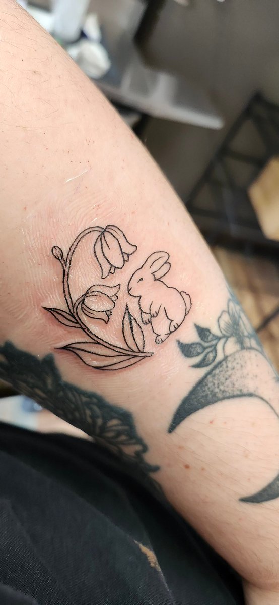 Finally got a bunny tattoo x3