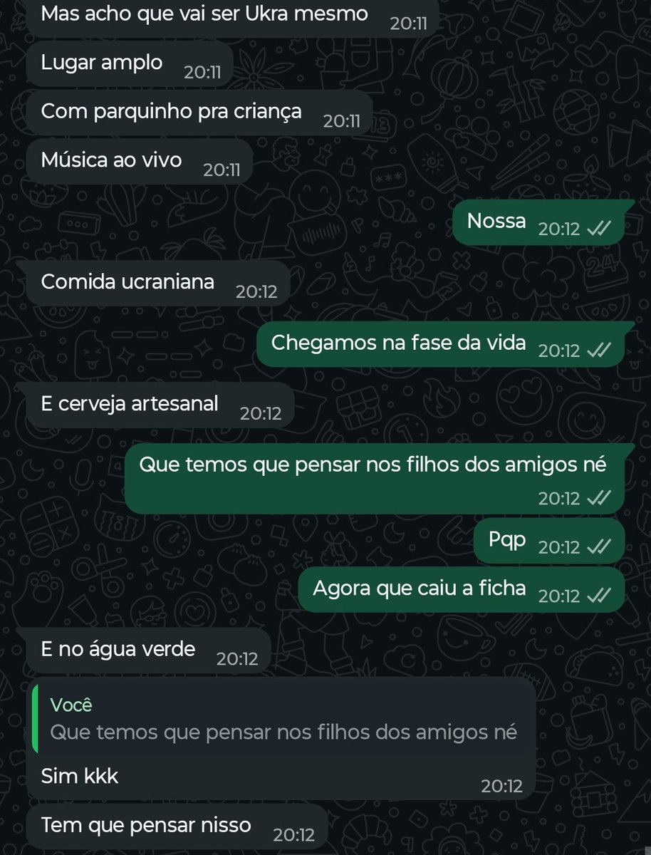 Aquele momento de choque de realidade em uma conversa hahahaah