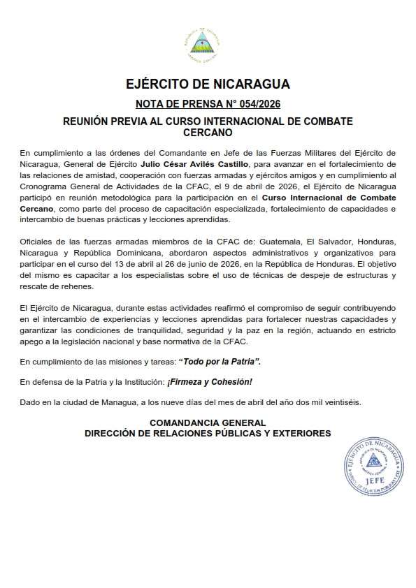 Ejército de Nicaragua tweet media