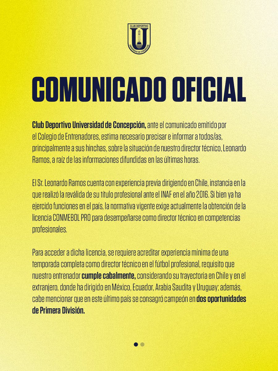 C.D. U. de Concepción tweet media