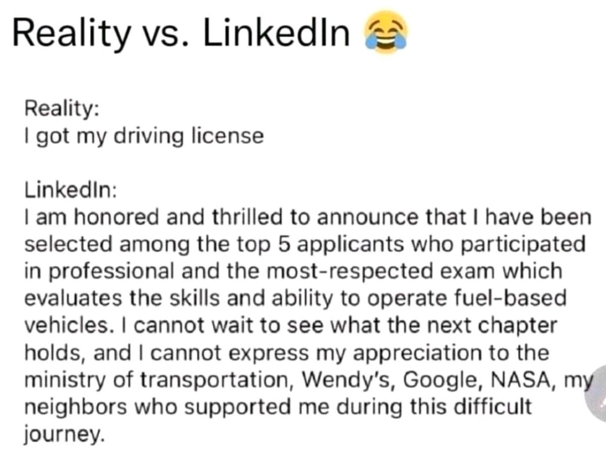 adrianch77's tweet photo. @MascaraDeLatex Así las cosas en LinkedIn... https://t.co/bmT74jplH3