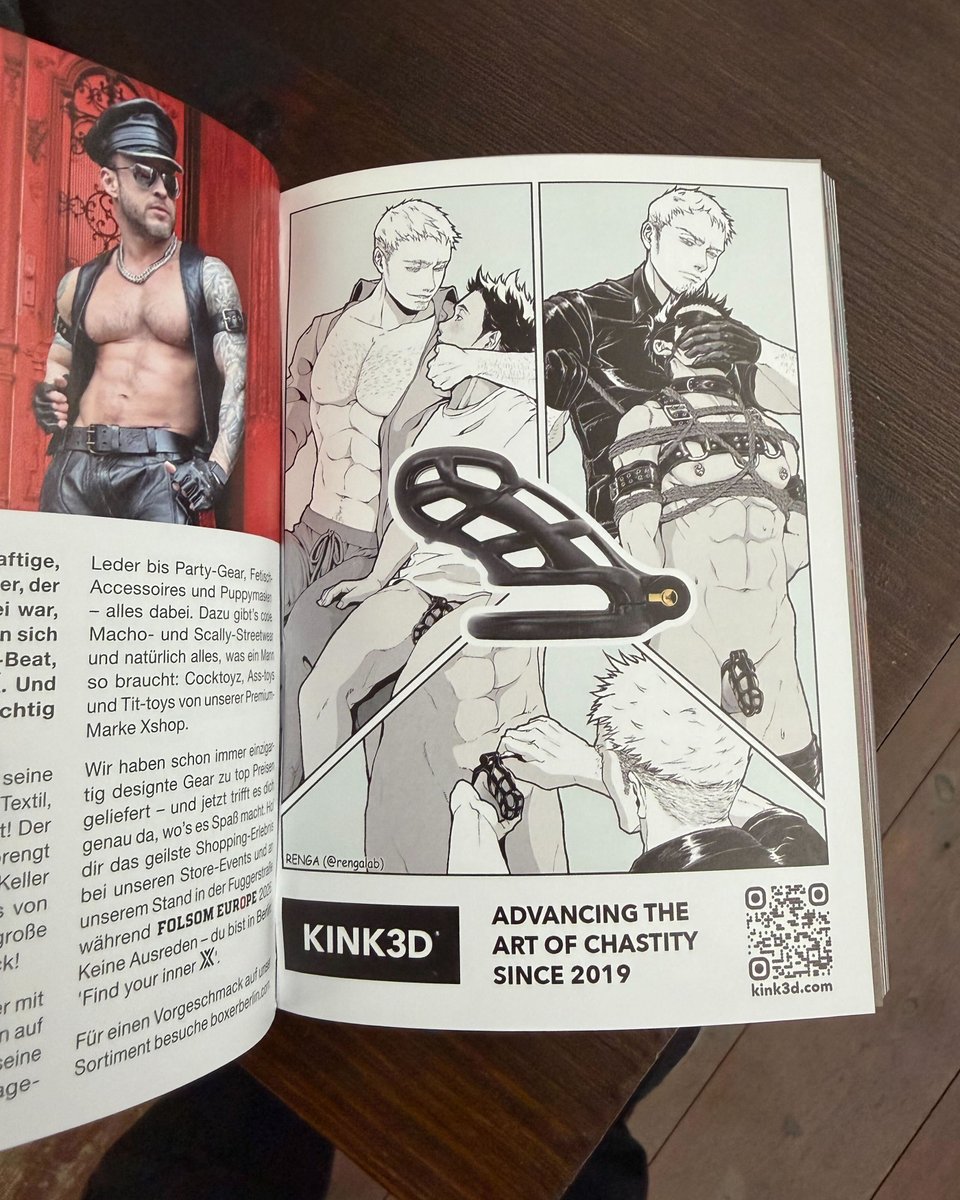 KINK3Ddesigns's tweet photo. Festival guide for @folsomeuropebln has been published 🇩🇪

We're proud to be an event sponsor for 2026 and commissioned @rengalab to do the art for us 🔥

Hope you like it and we can't wait to see many of you this September in Berlin! https://t.co/NdsQAZvAqV