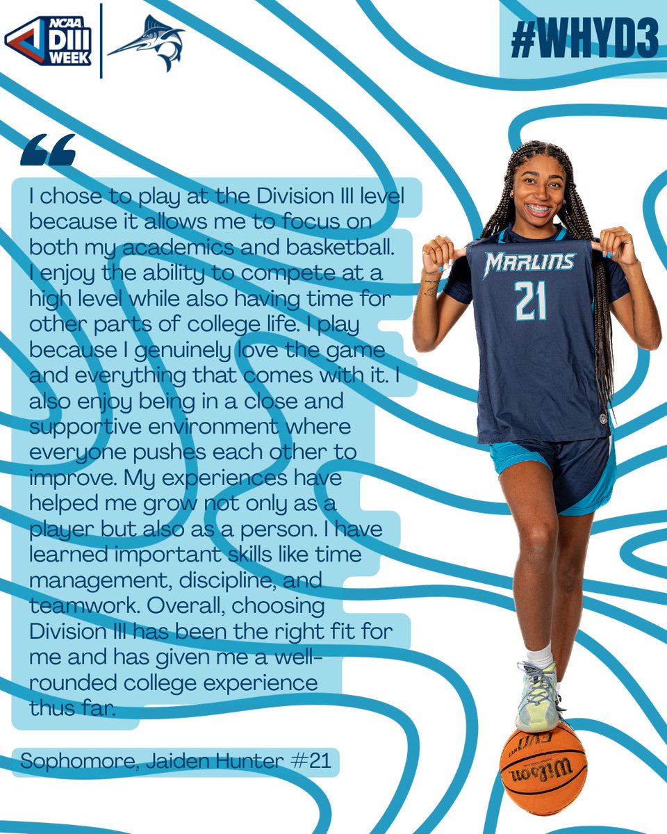 marlinswbb's tweet image. Join us in celebrating DIII Week and hearing from our players on why they decided to compete at our level! 🏀🐟

#finsup #gomarlins #vwuwbb #gdtbam