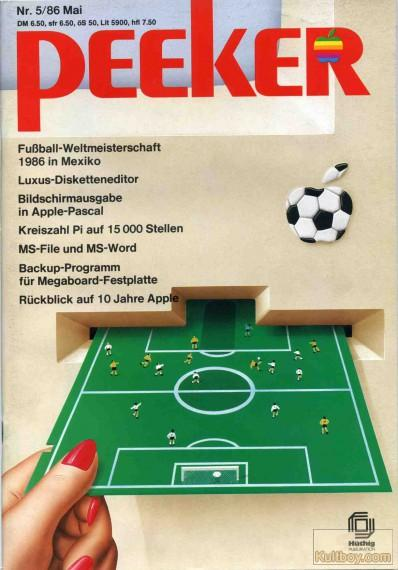 Retrojournal_de's tweet photo. ⚽ PEKER 5/86 – passend zur FIFA World Cup 1986 in Mexiko

Während die Welt auf Fußball schaute, ging’s hier um Disketteneditoren, Apple-Pascal &amp; Pi mit 15.000 Stellen 😄

Retro trifft WM-Fieber – wer erinnert sich?

#RetroComputing #WM1986 #Apple #Diskette https://t.co/LQYFc2SgoA