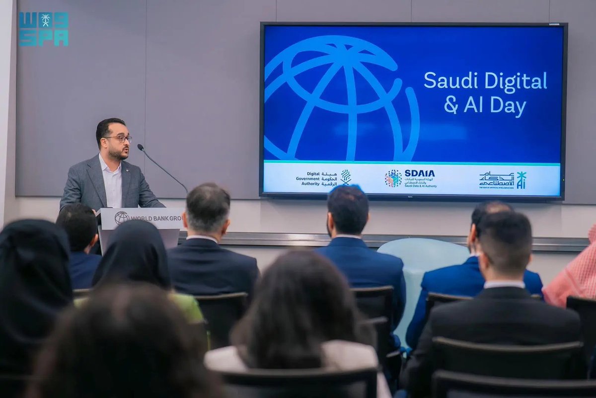 SPA_sci's tweet photo. المملكة تستعرض ريادتها في التحول الرقمي والذكاء الاصطناعي خلال فعالية اليوم السعودي بمقر مجموعة البنك الدولي في واشنطن 
https://t.co/woGLfzIdWD
#واس https://t.co/rpmZTL5KmU