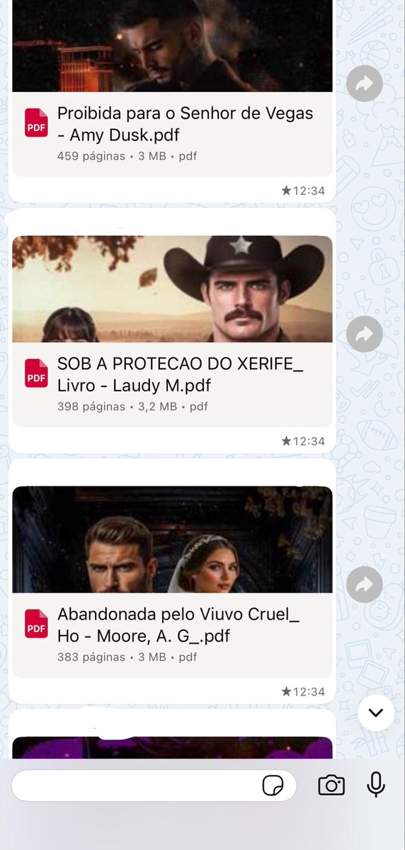 unimoux1's tweet image. LIVROS DARKS PDF 📚

Na curva do pecado 
Patinando no amor 
Meu chefe vampiro(nada)perfeito 
No limite da obsessão 
Domado pelo amor 
Casada com o mafioso 
Sob a proteção do xerife 
Abandonada pelo viúvo 
Comprada pelo magnata 
Leiloada para o CEO
Acordo com um bilionário