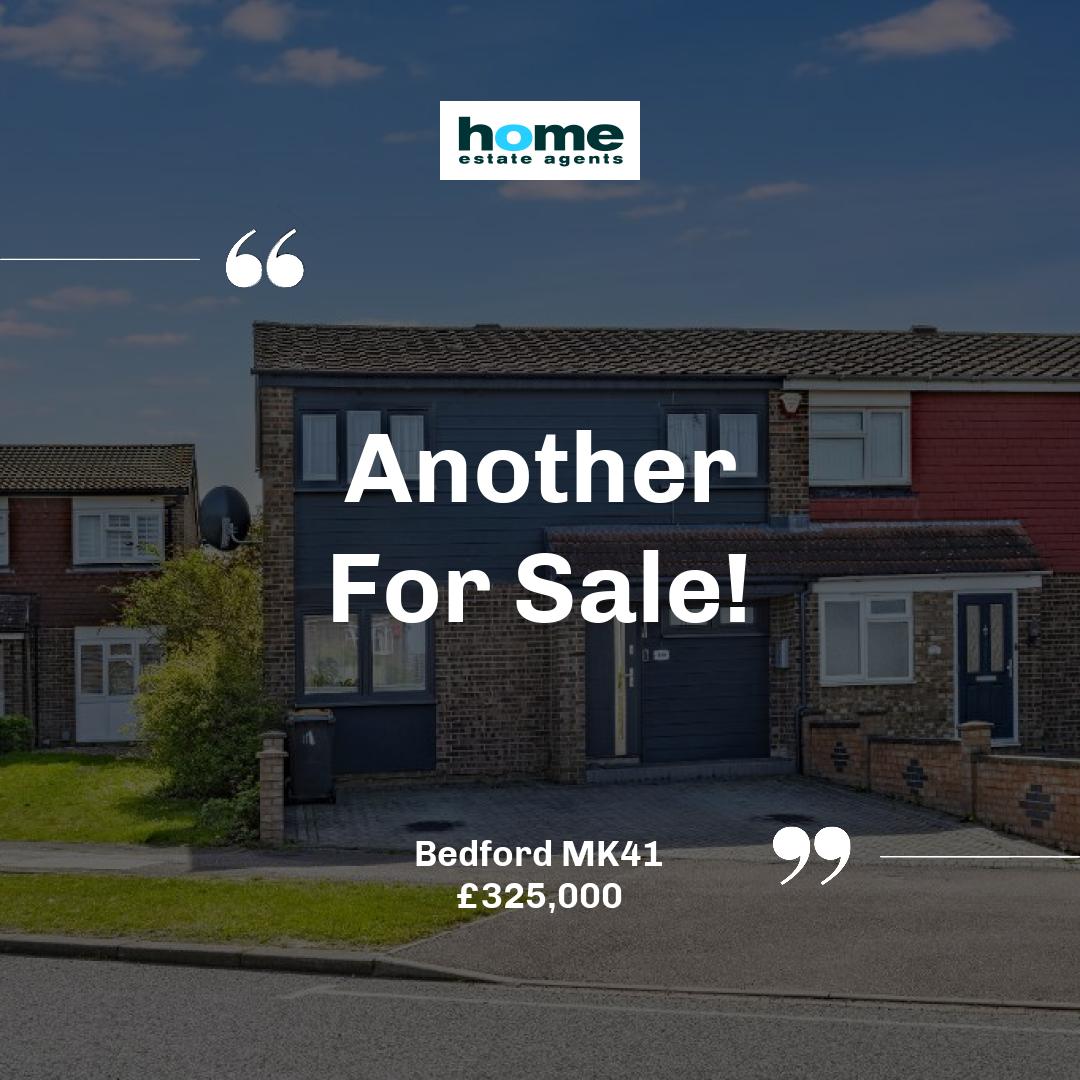 Bedford MK41 

🛏 3 bed 
🚿 2 bath 

For Sale 3 Bed Semi-detached House £325,000 

📲 Get in touch with our team today! 

📞01234 271599 
📧 info@homeestateagents.net