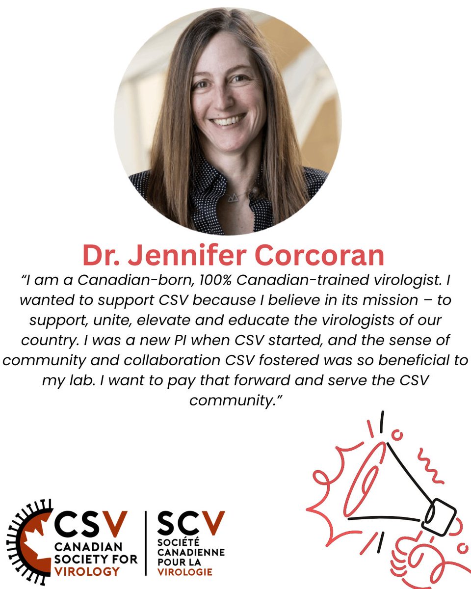 CanSocVirol's tweet photo. Want to help shape the future of Canadian virology? The Canadian Society for Virology is looking for nominations for the Governing Executive (June 2026 start).

📩 Nominate by April 10, 2026 → https://t.co/yV9efmPYDt https://t.co/NZcPT2UEFK