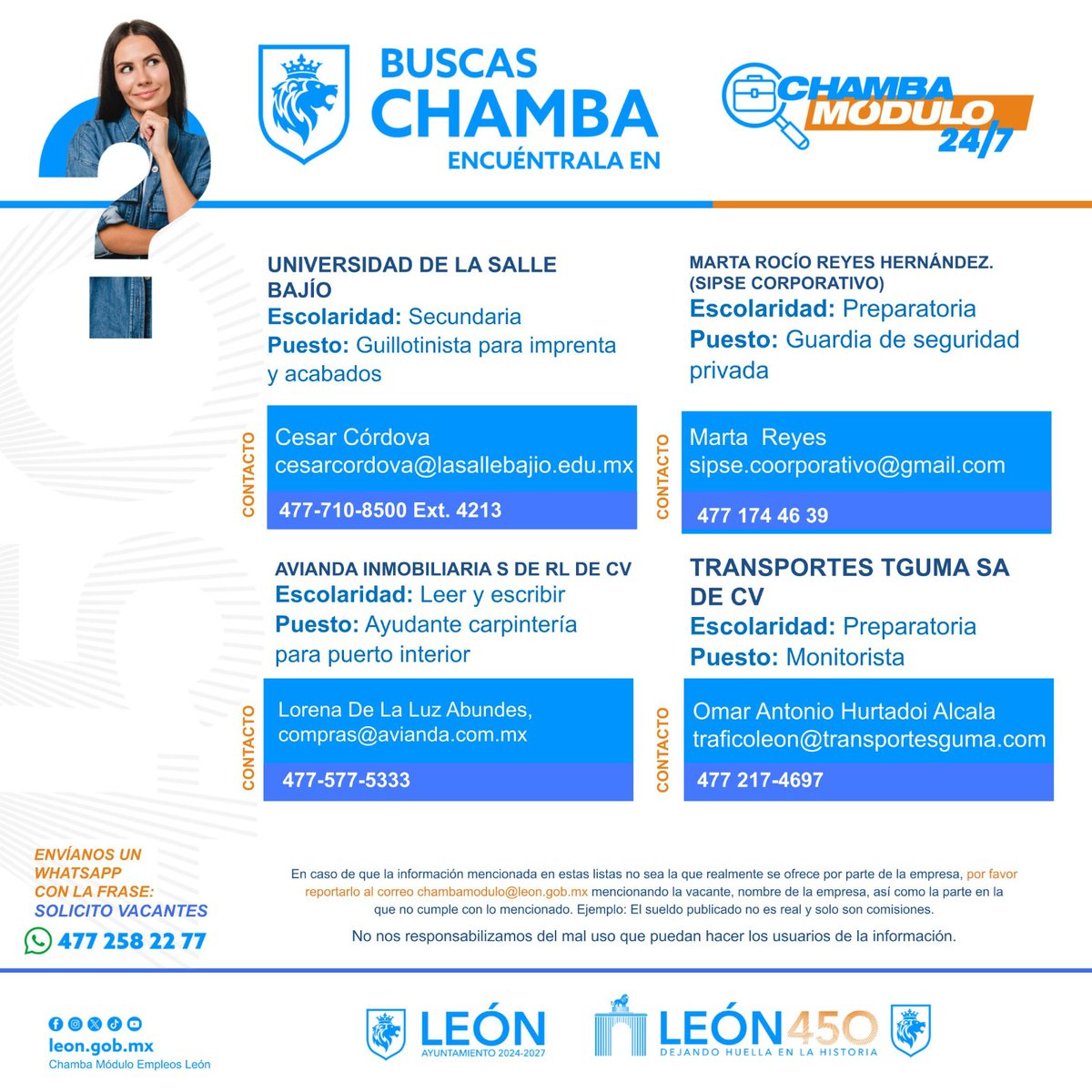 Chamba Módulo Empleos León tweet media