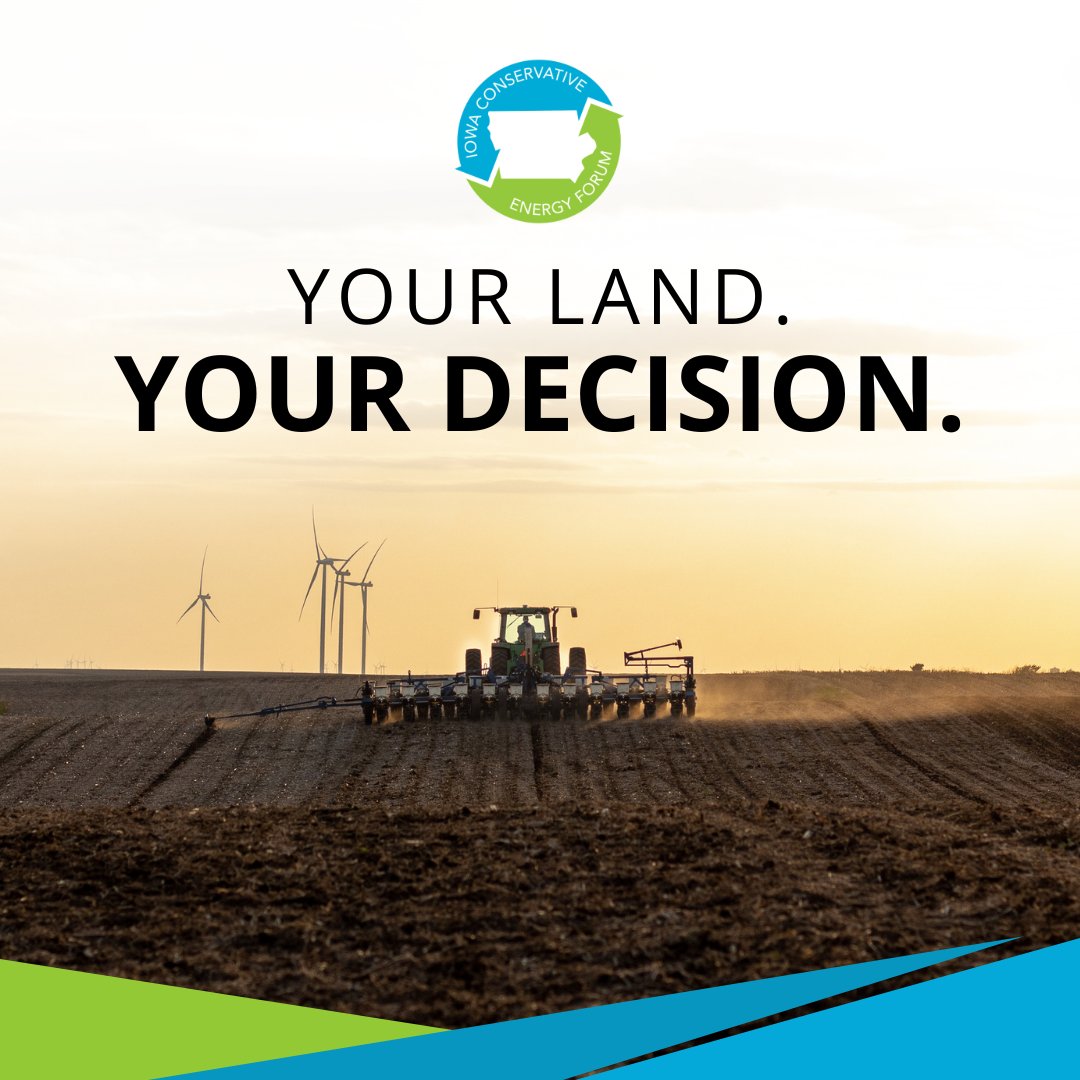 IowaCEF's tweet photo. Iowa landowners value the freedom to make decisions about their own property. Renewable energy development gives farmers and rural landowners another way to diversify income, strengthen operations, and plan for the future. https://t.co/Cd920m8OHx