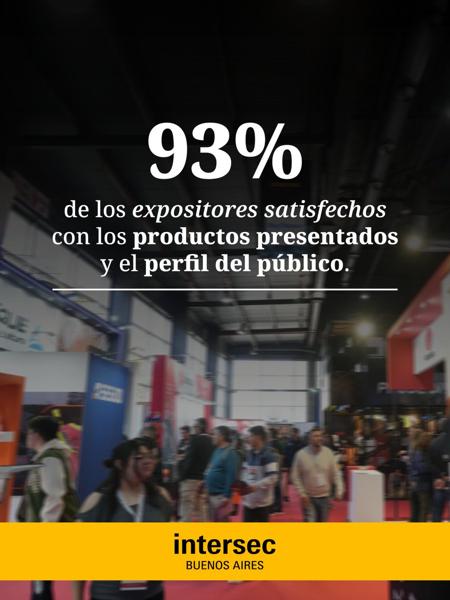 Intersec_BA's tweet photo. Cuando el público acompaña y las oportunidades aparecen, la experiencia cambia. Por eso cada vez más marcas eligen asegurar su lugar con tiempo para la próxima edición.

📅 2 al 4 de septiembre de 2026
📍 La Rural de Buenos Aires
📩 intersec@argentina.messefrankfurt.com https://t.co/XTZc0udooM