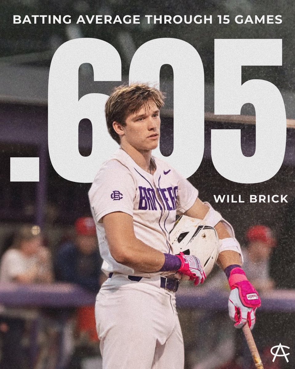AreaCodeBSB's tweet photo. Area Code Alum Will Brick is putting up insane numbers at Christian Brothers HS. 

The @hailstatebb commit is hitting .605 in his senior season with an OPS of 1.688!

Brick is currently ranked the No. 31 overall prospect for the 2026 MLB Draft per https://t.co/e98KJuNJyP https://t.co/mkGtLUlBlD