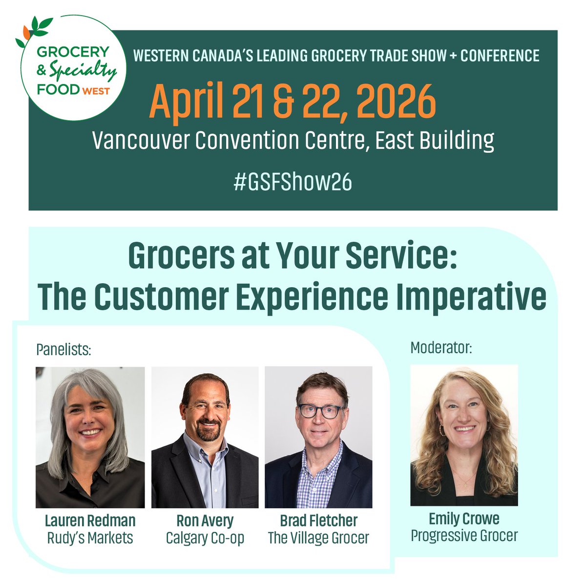 CFIGFCEI's tweet photo. Grocers will share how they differentiate through service, local relevance, and technology to create shopping experiences.

Register Now: https://t.co/XmtttZipK5

hashtag#GSFShow26 hashtag#GrocerySpecialtyFoodWest hashtag#GroceryTrends https://t.co/ia3aJ64by4