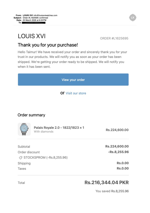 pharmaplus95's tweet photo. @louisxviwatches when can I expect to receive my order? https://t.co/NpKoeHwVIh