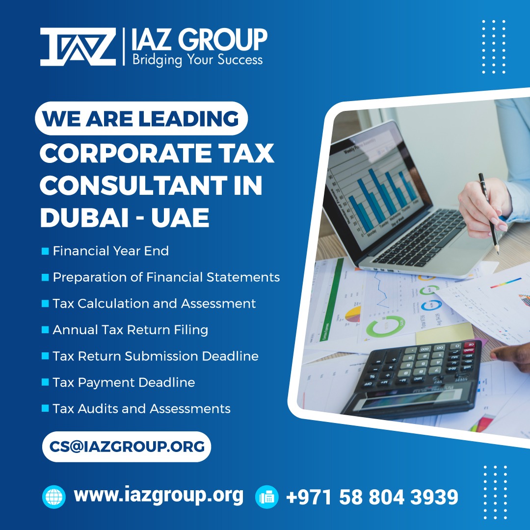 IazGroup's tweet photo. Looking for Corporate Tax Solutions in Dubai?   We are your trusted Corporate Tax Consultants in the UAE, offering comprehensive services to streamline your tax process: 
📞Contact: +971 58 804 3939   
Email: admin@iazsolutions.com   #CorporateTaxSolutions #TaxConsultantsUAE https://t.co/D9Yendnl3D
