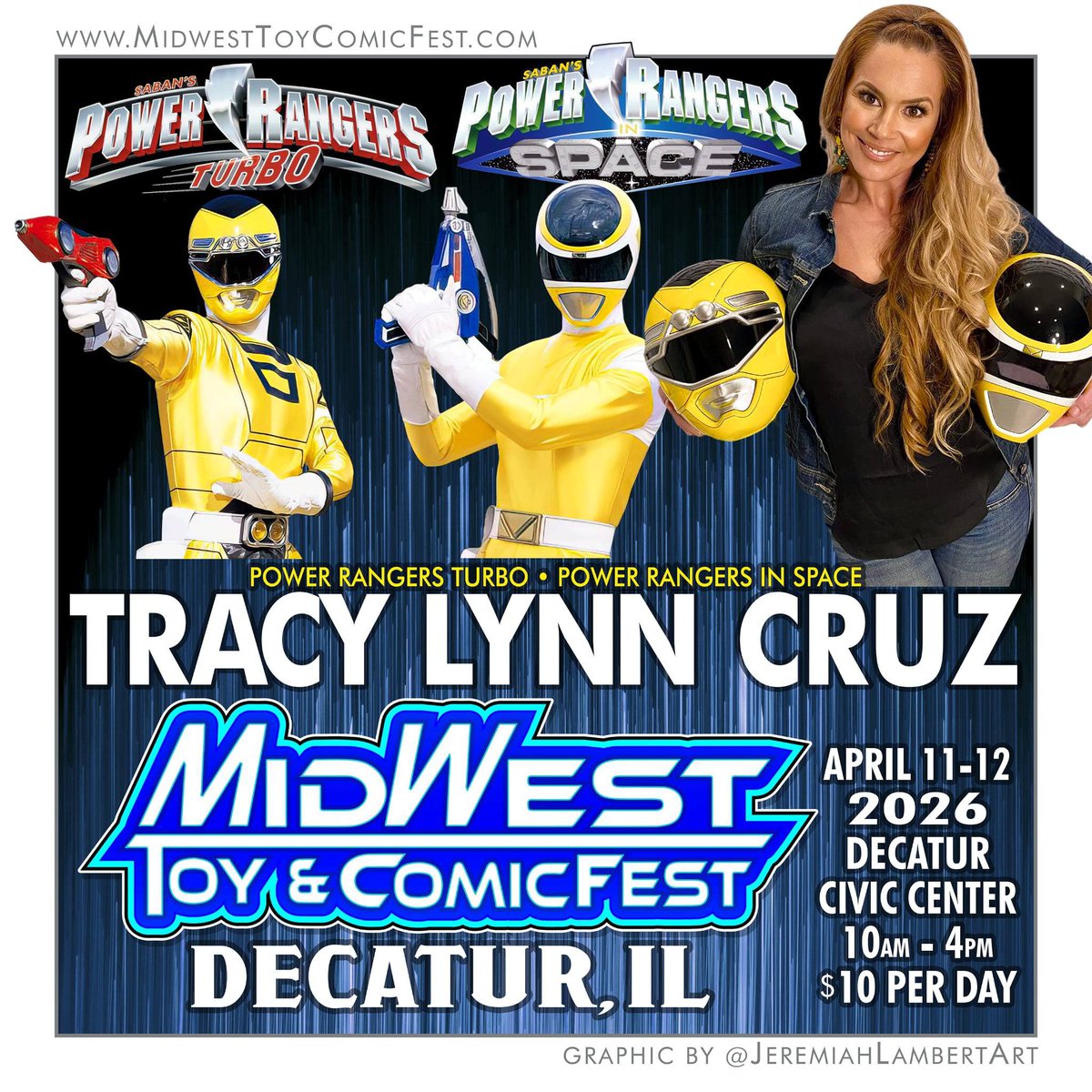 TLCYellowRanger's tweet image. 💛 DECATUR APPEARANCE 💛
 
Show: midwesttoycomicfest.com
 
Location: Decatur Civic Center
Address: 1 Gary K Anderson Plz, Decatur, Illinois 62523
 
Appearance Days &amp;amp; Times:
Saturday 4/11: 10am to 4pm
Sunday 4/12: 10am to 12pm ONLY
 
#Decatur #DecaturIL #DecaturIllinois #Illinois