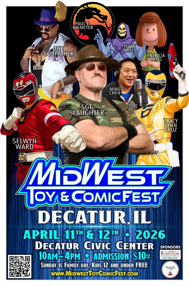 TLCYellowRanger's tweet image. 💛 DECATUR APPEARANCE 💛
 
Show: midwesttoycomicfest.com
 
Location: Decatur Civic Center
Address: 1 Gary K Anderson Plz, Decatur, Illinois 62523
 
Appearance Days &amp;amp; Times:
Saturday 4/11: 10am to 4pm
Sunday 4/12: 10am to 12pm ONLY
 
#Decatur #DecaturIL #DecaturIllinois #Illinois