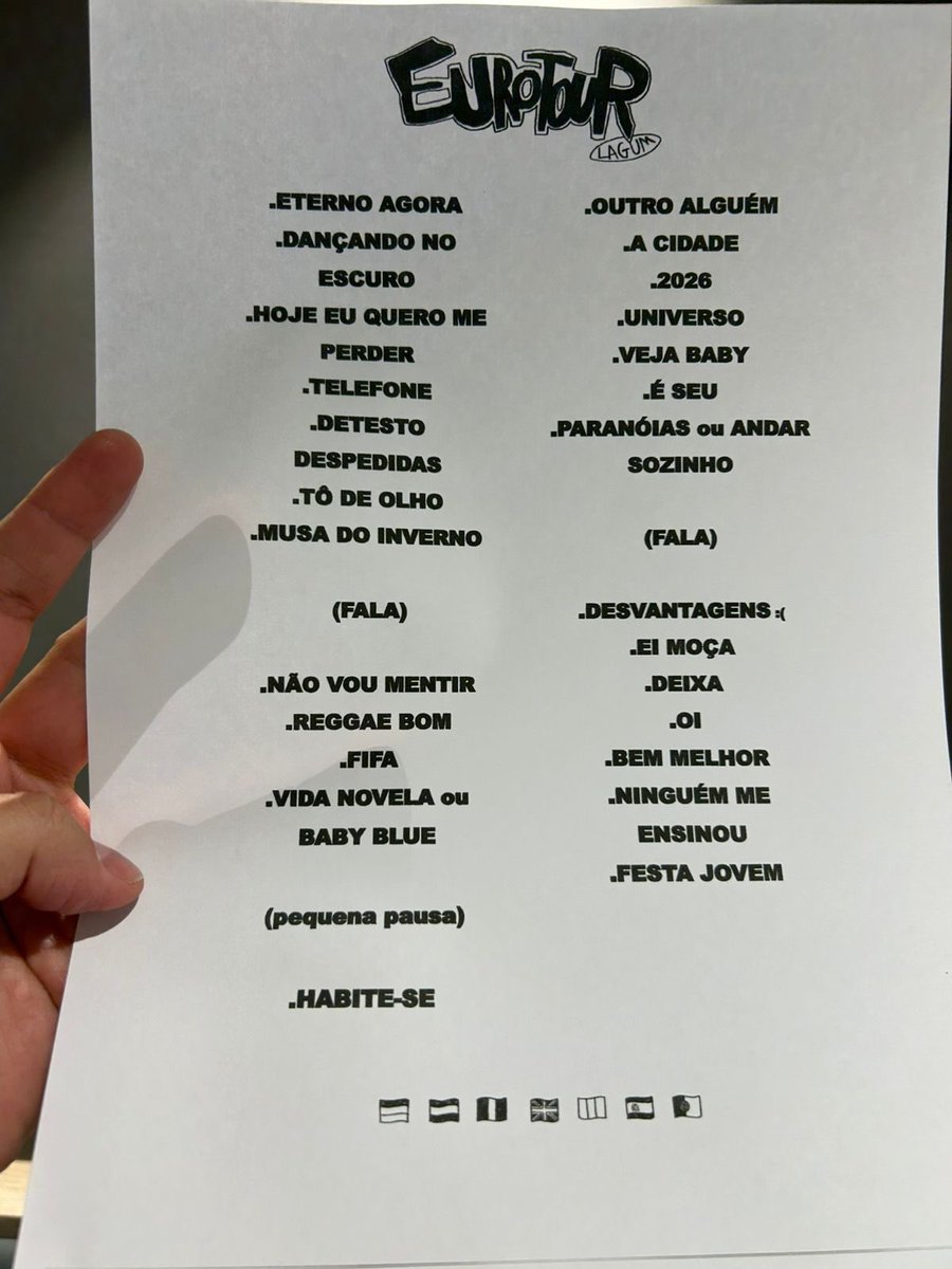 Set da eurotour é essa. O que acharam?