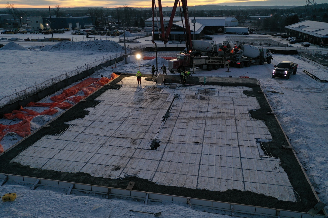 PrestigeBuilt's tweet photo. A 60x120 engineered slab foundation in Erin, Ontario built for strength and precision. Designed to support large shops or steel buildings, it’s reinforced to handle heavy loads and local conditions — providing a dependable base for long-term performance.
#EngineeredSlab #ConcreteConstruction #SteelBuildings #ErinOntario #OntarioConstruction