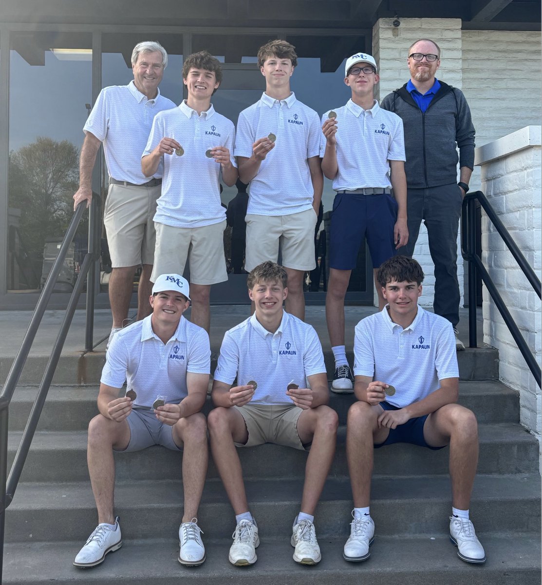 kapauncrusaders's tweet photo. Congratulations to the boys golf team for winning the Collegiate Invitational on Tuesday. Top finishes were Carson Bachrodt in second, Owen Young in sixth, and Ben Wegeng in 10th. Go Crusaders! https://t.co/PQfwQxjnyz