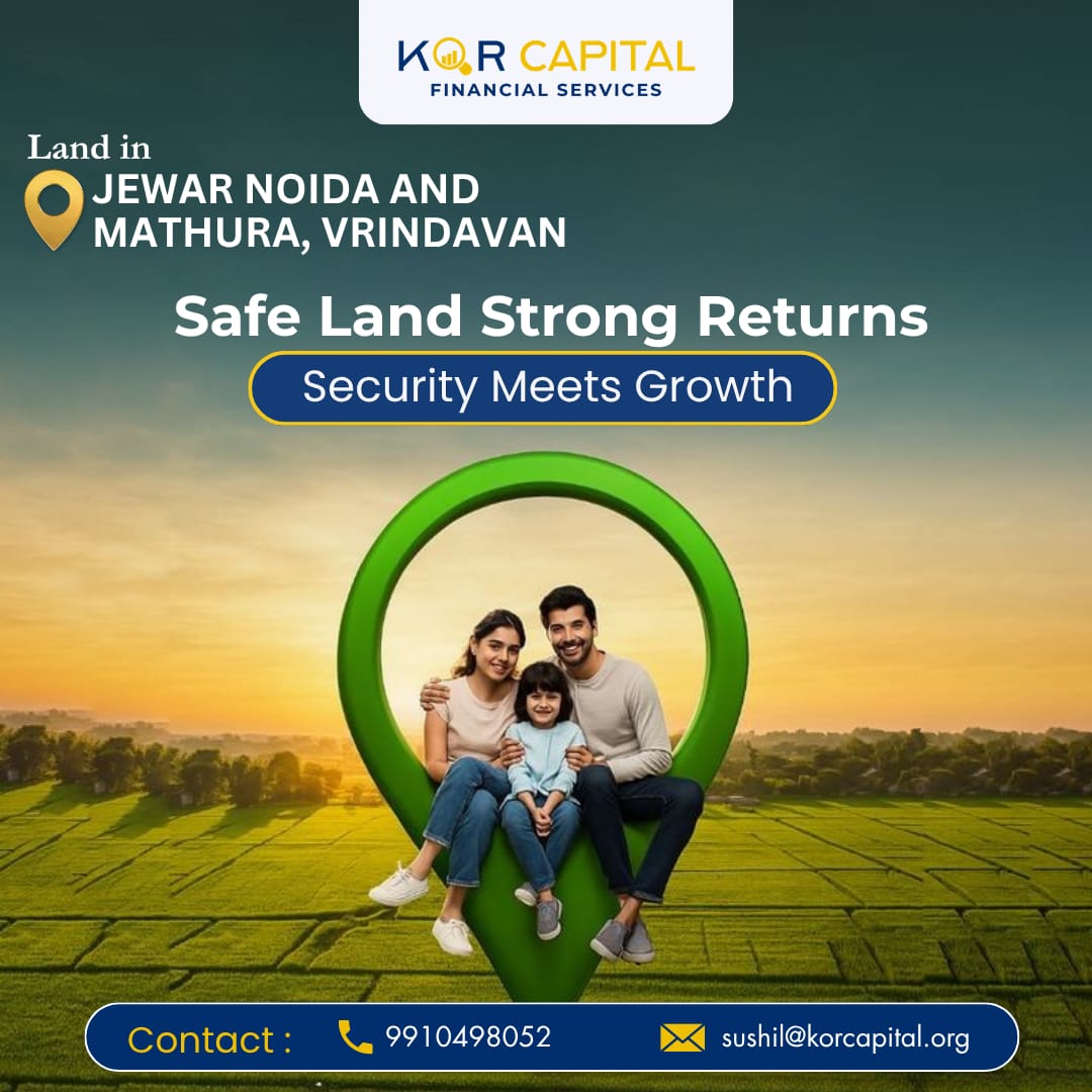 KorCapital's tweet photo. Safe Land Strong Returns — Security Meets Growth
9910498052 | sushil@korcapital.org
📍Land In: Jewar Noida And Mathura, Vrindavan
.
.
.
#KorCapital #LandInvestment #WealthGrowth #SecureInvestments #HighGrowthPotential #MoneyProtection #StressFreeInvesting #JewarAirport https://t.co/SCNoONqA2J